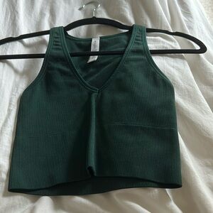 Dark Green Athleta Tank